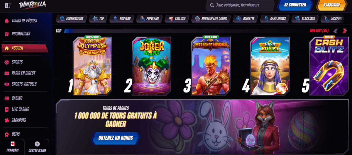winrolla-casino-interface winrolla casino interface
